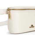 Elegancka nerka damska ze skóry naturalnej ecru 103-3E-628-0