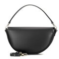 Elegancka torebka na ramię ze skóry naturalnej czarna 102-4E-002-1