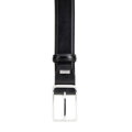 Elegancki męski pasek ze skóry naturalnej czarny 102-8M-102-1