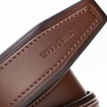 Elegancki pasek męski ze skóry naturalnej ciemny brąz 101-8M-206-4