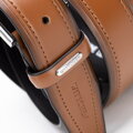 Elegancki pasek męski ze skóry naturalnej jasny brąz 101-8M-206-5