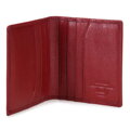 Etui na karty skórzane klasyczne czerwone 21-2-291-3L
