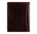 Etui na dokumenty skórzane klasyczne brązowe 39-2-174-3