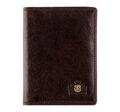 Etui na dokumenty skórzane klasyczne brązowe 39-2-174-3