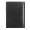 Etui na dokumenty skórzane z herbem czarne 10-2-174-1