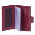 Etui na karty kredytowe bordowe 14-2L-201-3