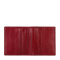 Etui na karty skórzane klasyczne małe czerwone 21-2-291-L30