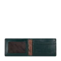 Etui na karty ze skóry lakierowanej zielone 14-2L-118-00