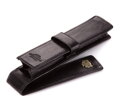 Etui na pióro skórzane z herbem czarne 10-2-084-1