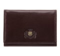 Etui na wizytówki skórzane z monogramem brązowe 39-2-101-3