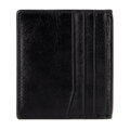 Etui na karty skórzane klasyczne małe czarne 21-2-291-L10
