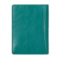 Etui na dokumenty skórzane z kieszenią zielone 21-2-174-0L