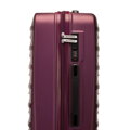 Komplet walizek z ABS-u w poziome tłoczenie bordowy 56-3A-00K-30