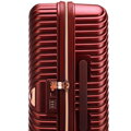 Komplet walizek z polikarbonu w paseczki burgund 56-3P-84K-35