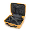 Komplet walizek z ABS - u w poziome pasy żółty 56-3A-10K-50