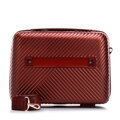 Komplet walizek z polikarbonu w paseczki burgund 56-3P-84K-35