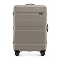 Komplet walizek z ABS - u w poziome pasy szampański 56-3A-10K-86