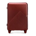 Komplet walizek z polikarbonu w paseczki burgund 56-3P-84K-35