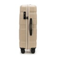 Komplet walizek z ABS - u w poziome pasy beżowy 56-3A-10K-22