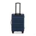 Komplet walizek z ABS - u w poziome pasy granatowy 56-3A-10K-90