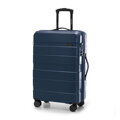 Komplet walizek z ABS - u w poziome pasy granatowy 56-3A-10K-90