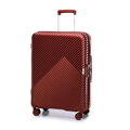 Komplet walizek z polikarbonu w paseczki burgund 56-3P-84K-35