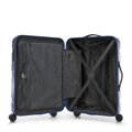 Komplet walizek z ABS - u w poziome pasy granatowy 56-3A-10K-90