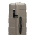 Komplet walizek z ABS - u w poziome pasy szampański 56-3A-10K-86