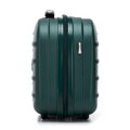 Kosmetyczka z ABS-u w poziome tłoczenie zielona 56-3A-004-85