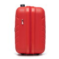 Kosmetyczka podróżna z ABS-u z geometrycznym tłoczeniem czerwona 56-3A-754-30