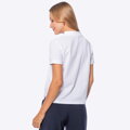 Koszulka polo damska z bawełny biała D0-99-101-0
