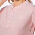 Koszulka polo damska z bawełny różowa D0-99-101-P