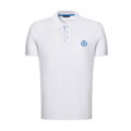Koszulka polo męska bawełniana z kolorowym logo biała M0-99-101-0