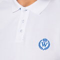 Koszulka polo męska bawełniana z kolorowym logo biała M0-99-101-0