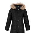 Kurtka damska pikowana z monogramem czarna 99-9D-901-1