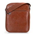 Crossbody taška z imitácie kože hnedá 100-4P-911-5