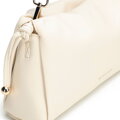Mała listonoszka ze skóry ekologicznej z troczkiem kremowa 102-4Y-407-0