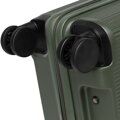 Mała walizka z ABS-u w drobne paski khaki 56-3A-601-85