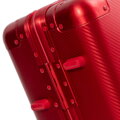 Mała walizka z aluminium na kółkach czerwona 56-3H-101-30M