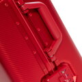 Mała walizka z aluminium na kółkach czerwona 56-3H-101-30M