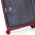 Mała walizka z polipropylenu w okręgi czerwona 56-3T-301-31