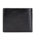 Mały portfel ze skóry naturalnej ścięty po skosie czarny 21-1-267-L10