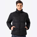 Męska kurtka pikowana prosta czarna 97-9D-951-1