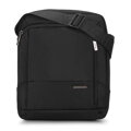 Pánska crossbody taška z dvoch druhov textílií čierna 98-4P-202-1