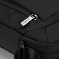 Pánska crossbody taška z dvoch druhov textílií čierna 98-4P-202-1