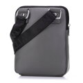 Pánska crossbody taška z ekokože s vreckami sivá 98-4P-506-8
