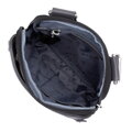 Pánska crossbody taška z ekokože s vreckami sivá 98-4P-506-8