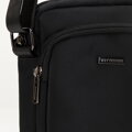 Pánska crossbody taška s predným vreckom čierna 99-4P-211-1