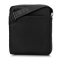 Pánska crossbody taška s ozdobným výrezom čierno-modrá 98-4P-200-11
