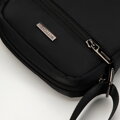 Pánska crossbody taška s nastaviteľným pásom a logom čierna 99-4P-212-1